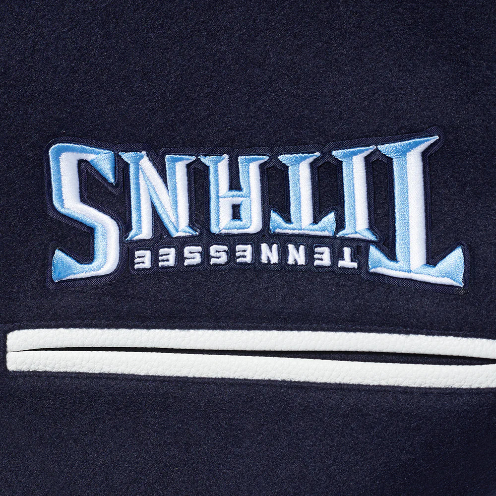 NFL TENNESSEE TITANS MASHUP MEN'S RIB WOOL VARSITY JACKET