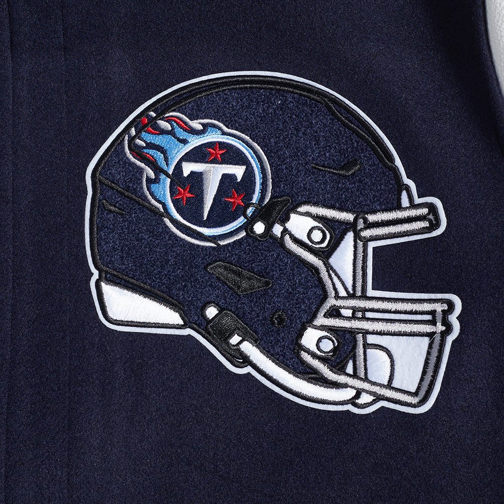 NFL TENNESSEE TITANS MASHUP MEN'S RIB WOOL VARSITY JACKET