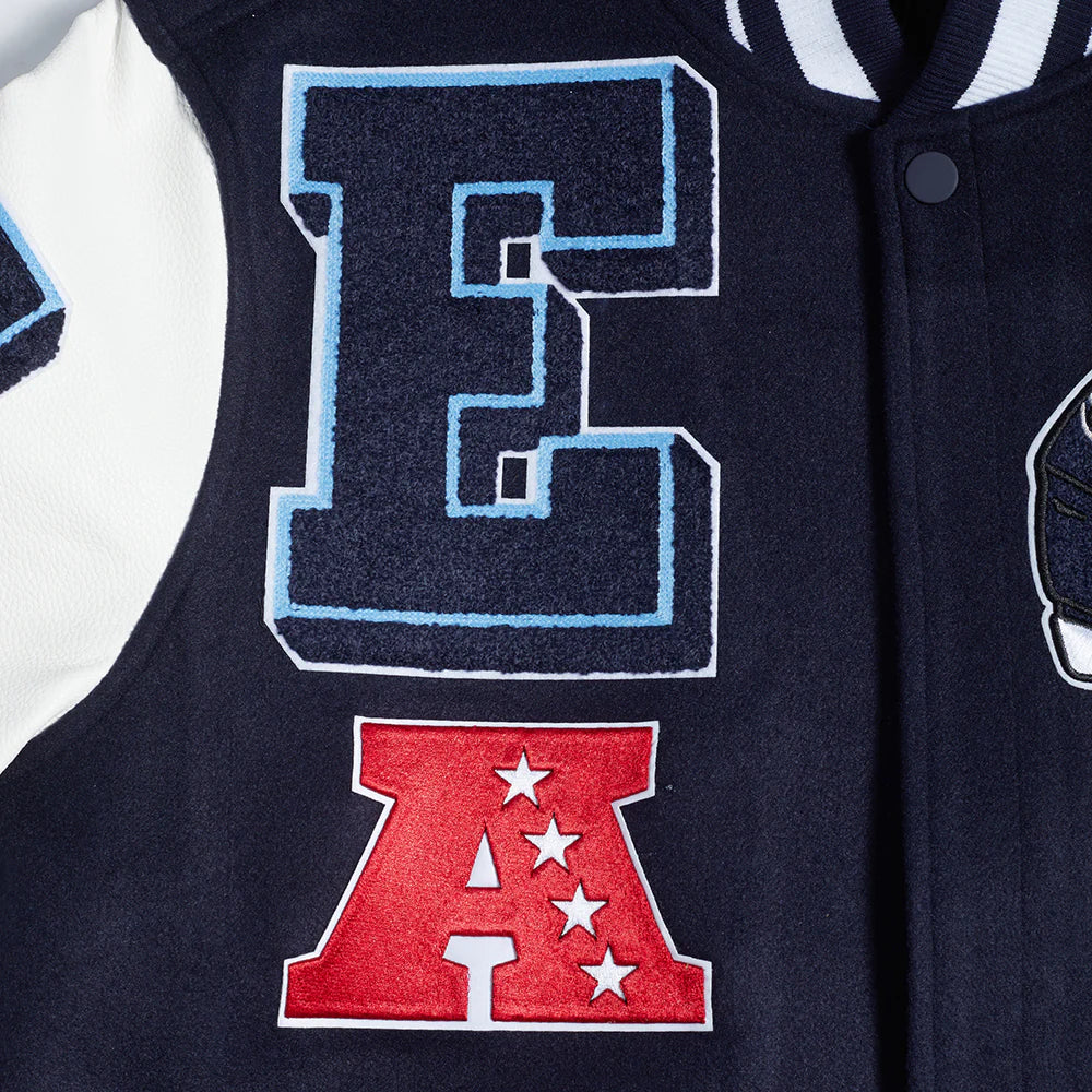 NFL TENNESSEE TITANS MASHUP MEN'S RIB WOOL VARSITY JACKET