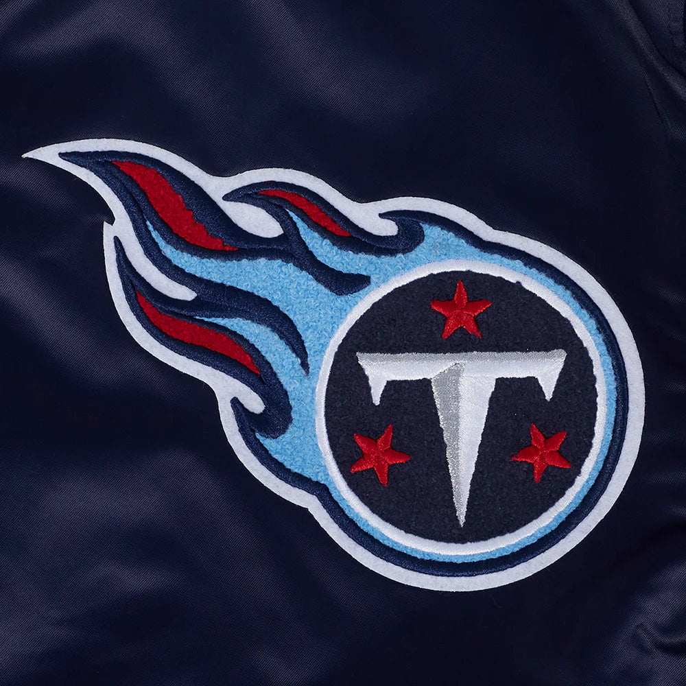 NFL TENNESSEE TITANS MASHUP MEN'S RIB SATIN JACKET