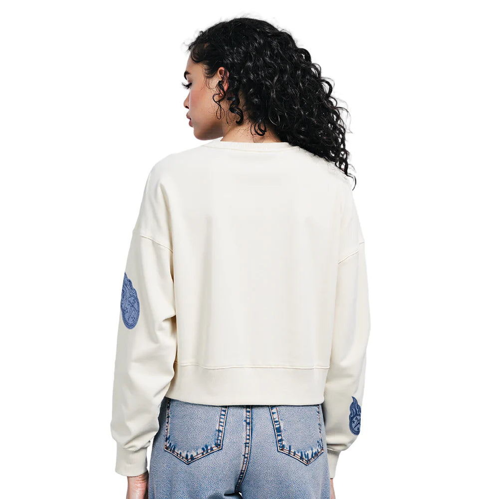 NFL TENNESSEE TITANS VARSITY BLUES WOMEN'S FLC CREWNECK