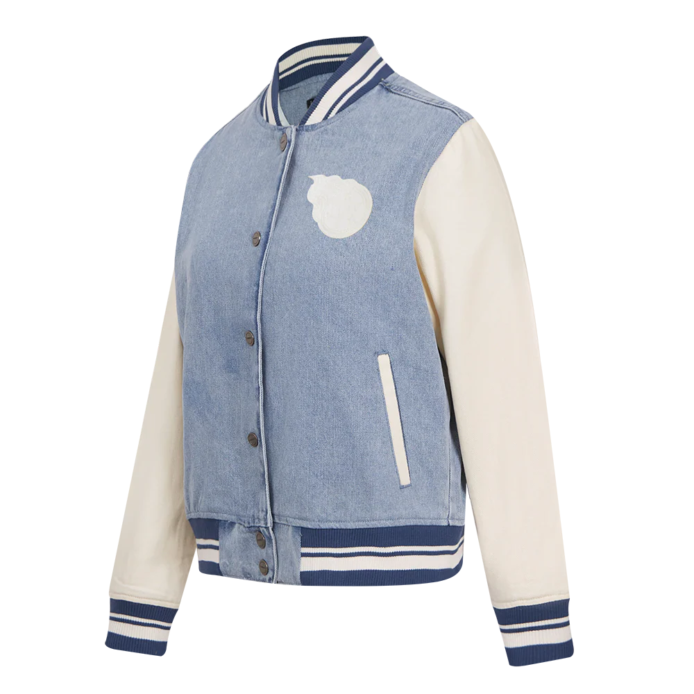 NFL TENNESSEE TITANS VARSITY BLUES WOMEN'S DENIM VARSITY JACKET