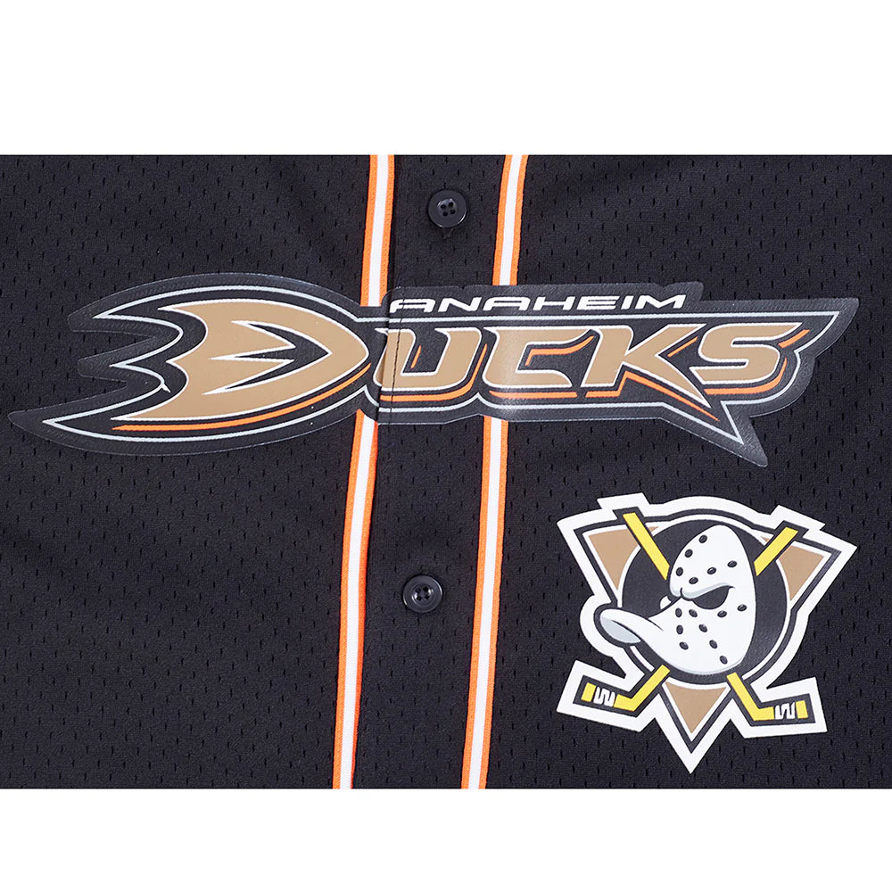 NHL ANAHEIM DUCKS CLASSIC MESH MEN'S BUTTON DOWN SHIRT