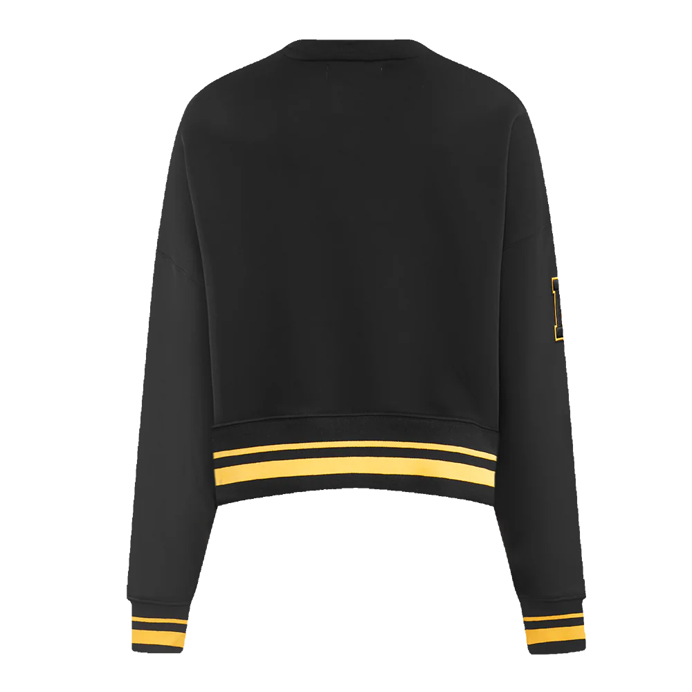 NHL BOSTON BRUINS RETRO CLASSIC WOMEN'S RIB CREWNECK