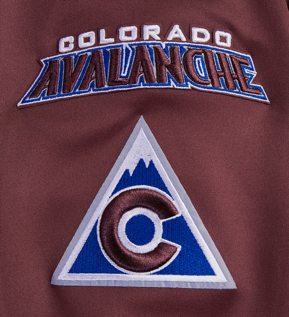 NHL COLORADO AVALANCHE CLASSIC CHENILLE MEN'S TRACK JACKET