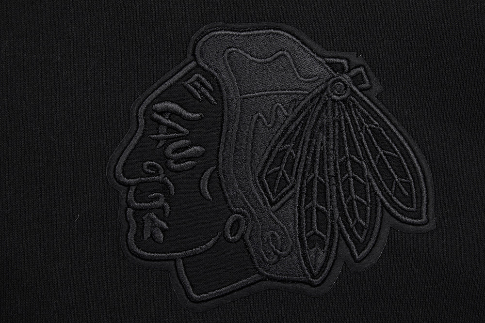 NHL CHICAGO BLACKHAWKS NEUTRAL DROP SHOULDER FLEECE PULLOVER HOODIE