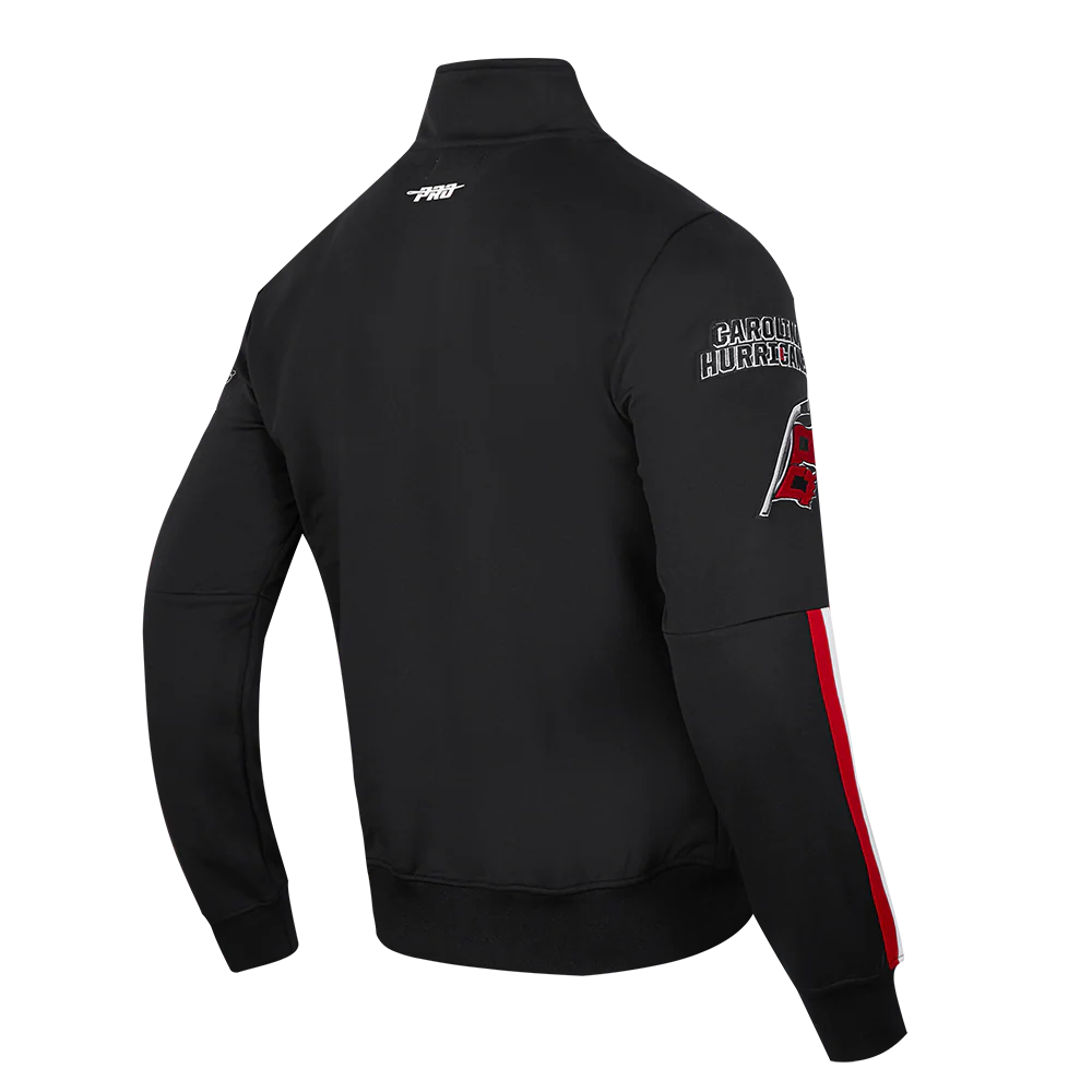 NHL CAROLINA HURRICANES CLASSIC CHENILLE MEN'S DK TRACK JACKET