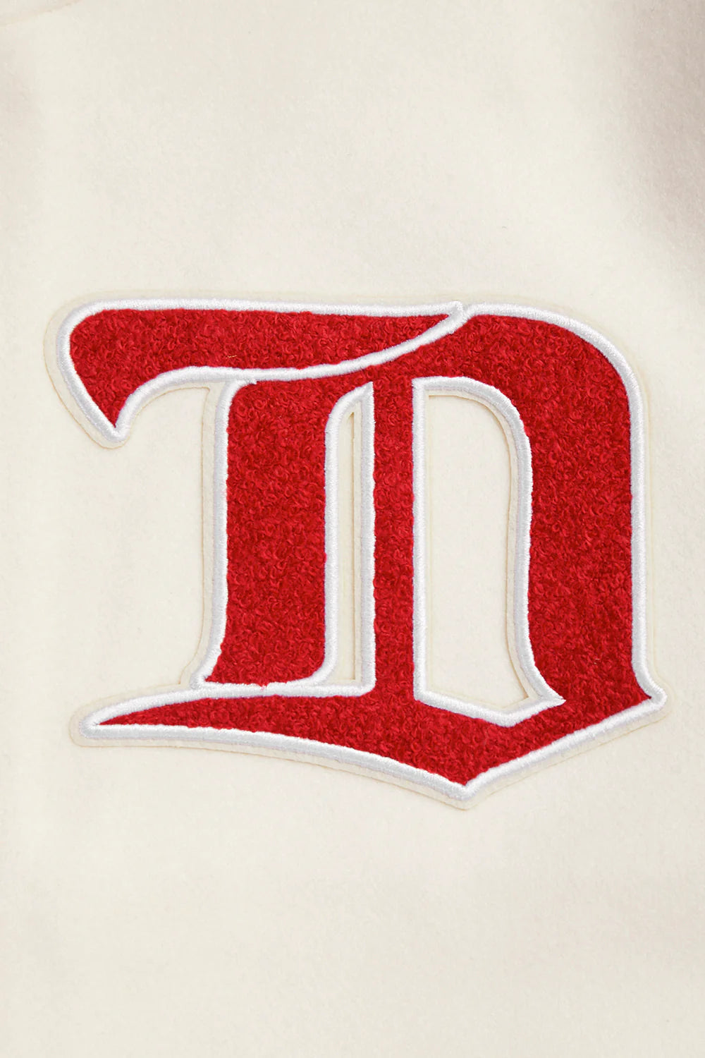 NHL DETROIT RED WINGS RETRO CLASSIC MEN'S RIB WOOL VARSITY JACKET