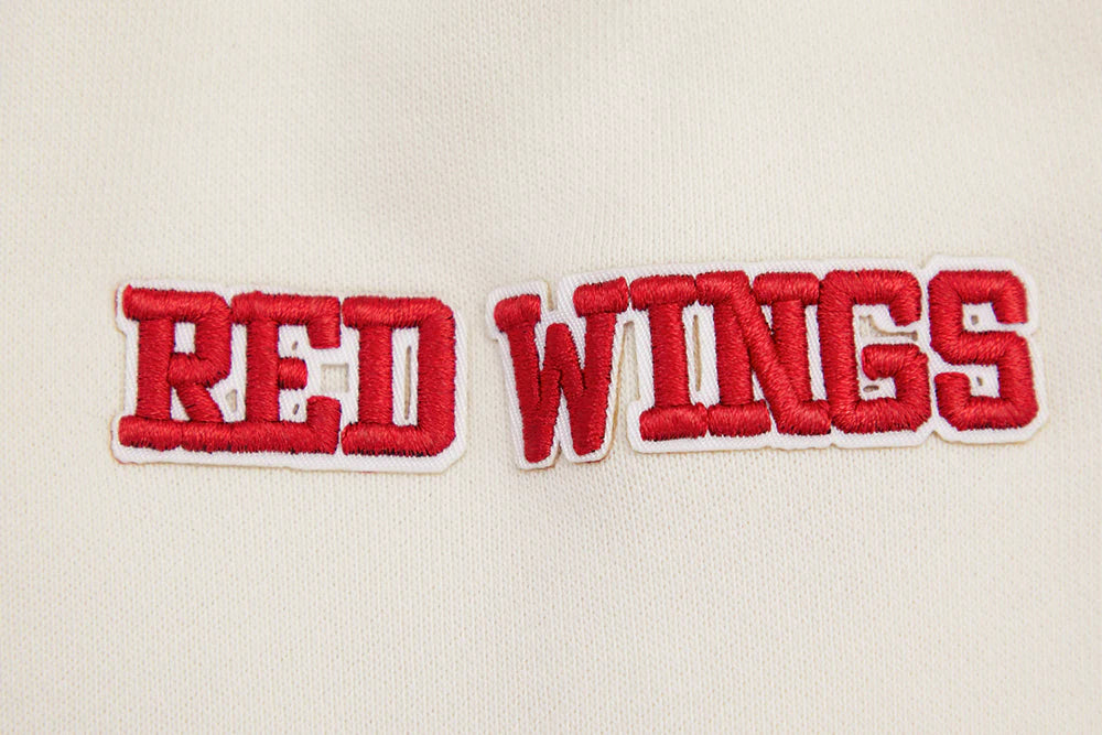 NHL DETROIT RED WINGS RETRO CLASSIC WOMEN'S RIB CROPPED PULLOVER HOODIE