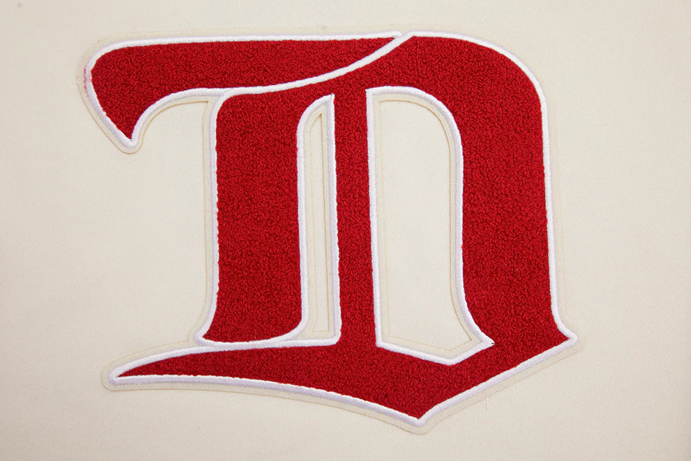 NHL DETROIT RED WINGS RETRO CLASSIC WOMEN'S RIB CROPPED PULLOVER HOODIE