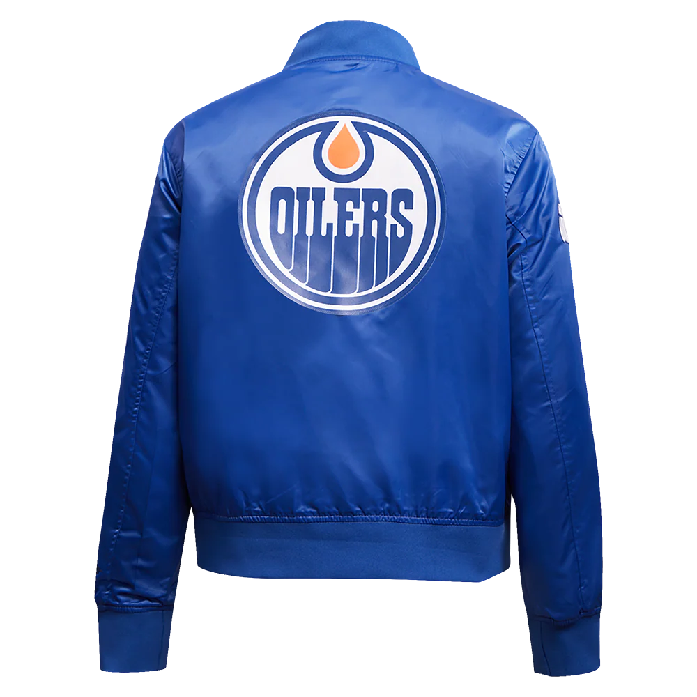 NHL EDMONTON OILERS CLASSIC WOMEN'S SATIN JACKET