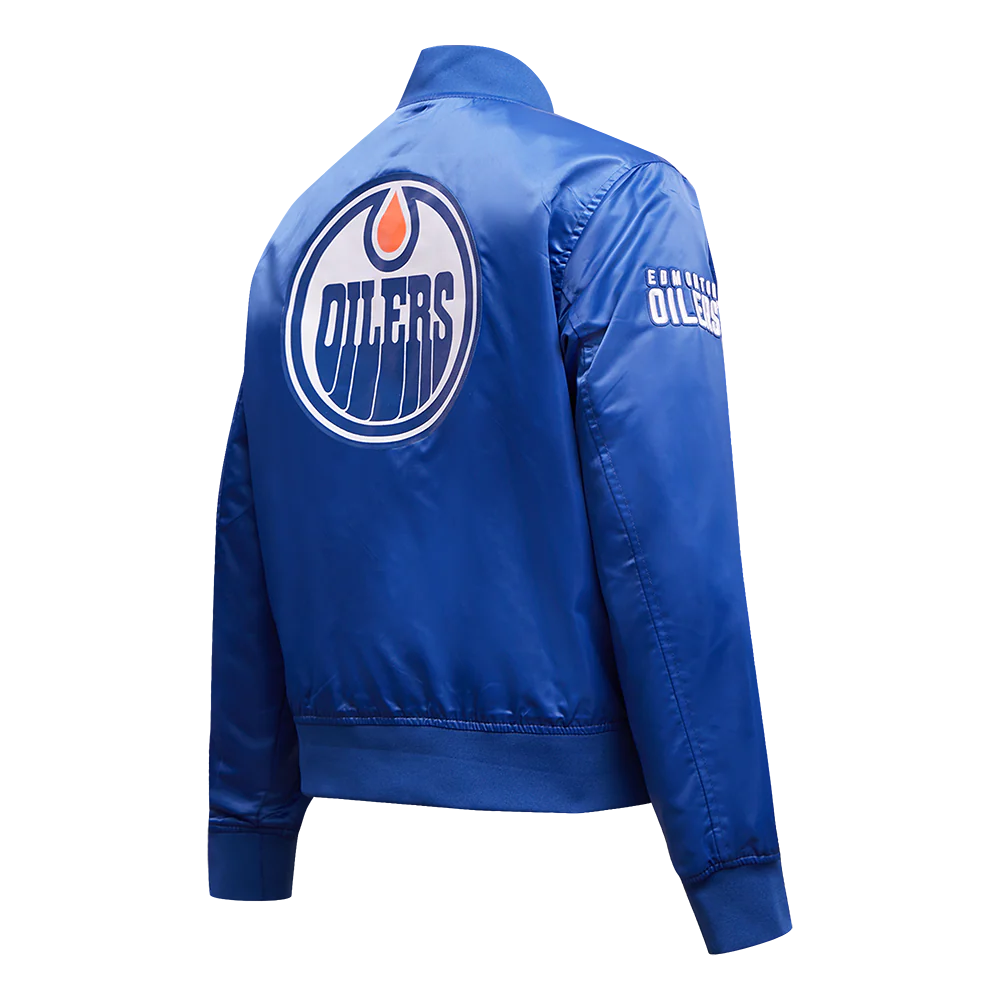 NHL EDMONTON OILERS CLASSIC WOMEN'S SATIN JACKET