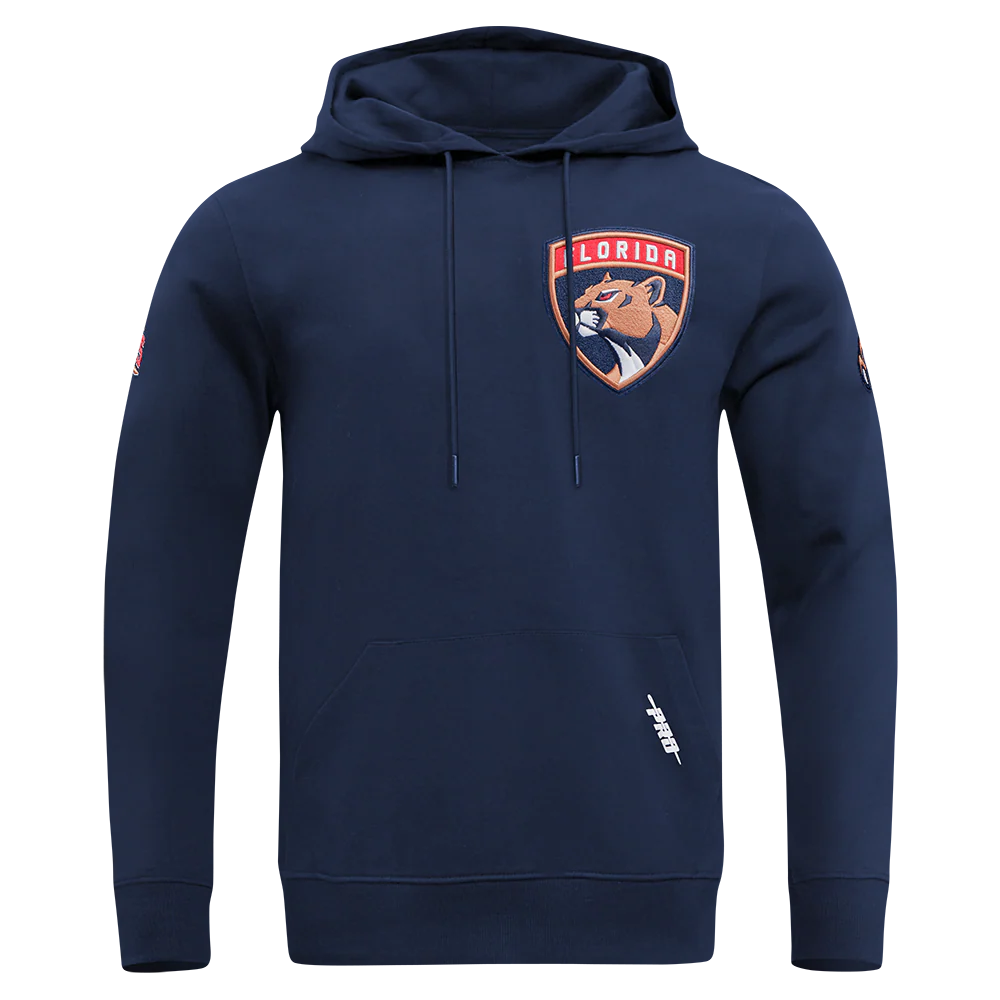 NHL FLORIDA PANTHERS CLASSIC CHENILLE MEN'S DOUBLE KNIT PULLOVER HOODIE