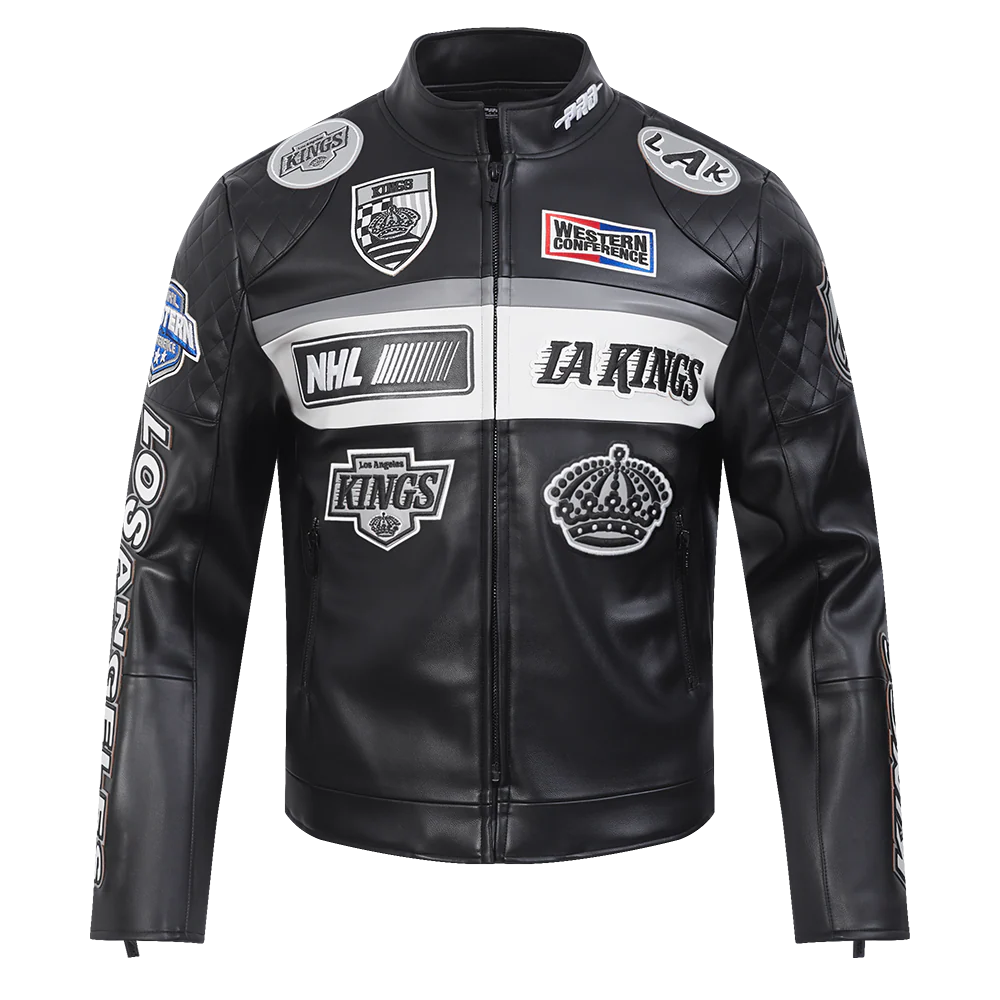 NHL LOS ANGELES KINGS MEN'S MOTO JACKET