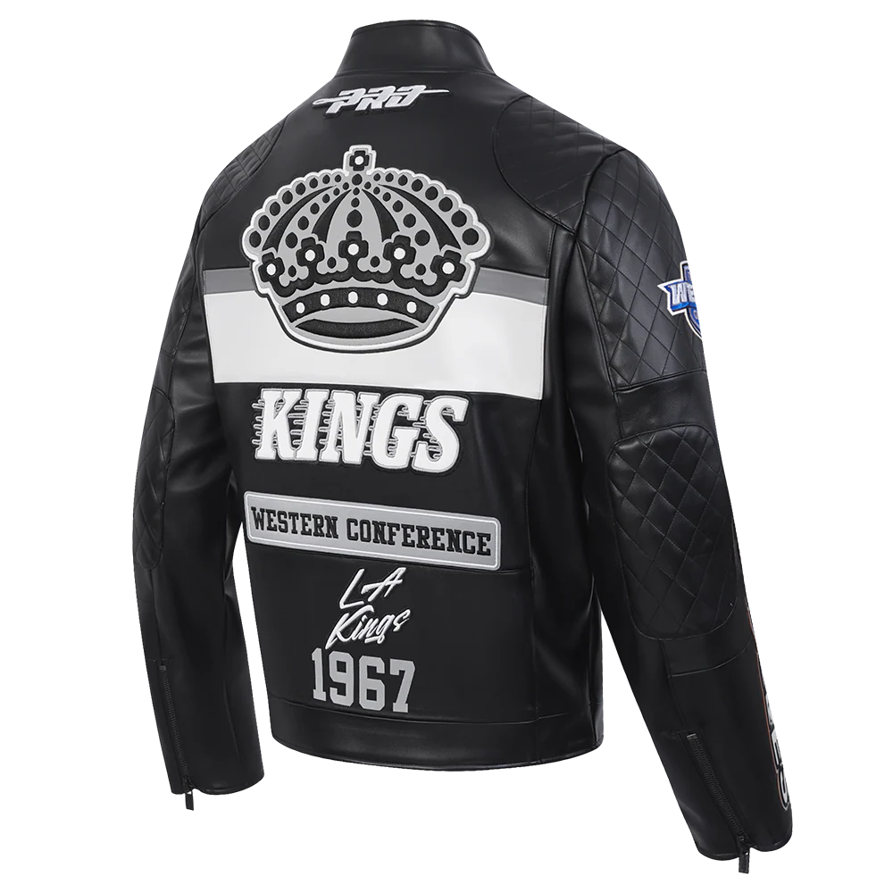 NHL LOS ANGELES KINGS MEN'S MOTO JACKET