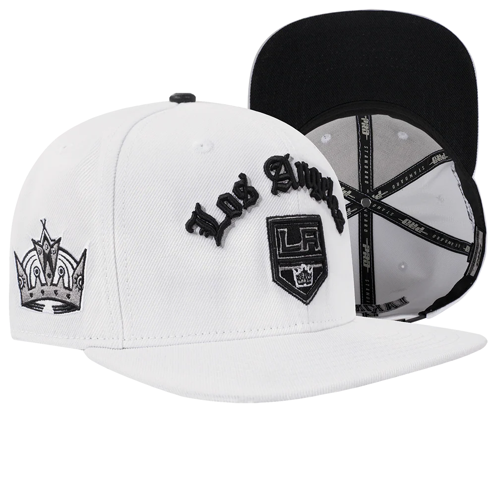 NHL LOS ANGELES KINGS OLD ENGLISH UNISEX 6 PANEL SNAPBACK HAT