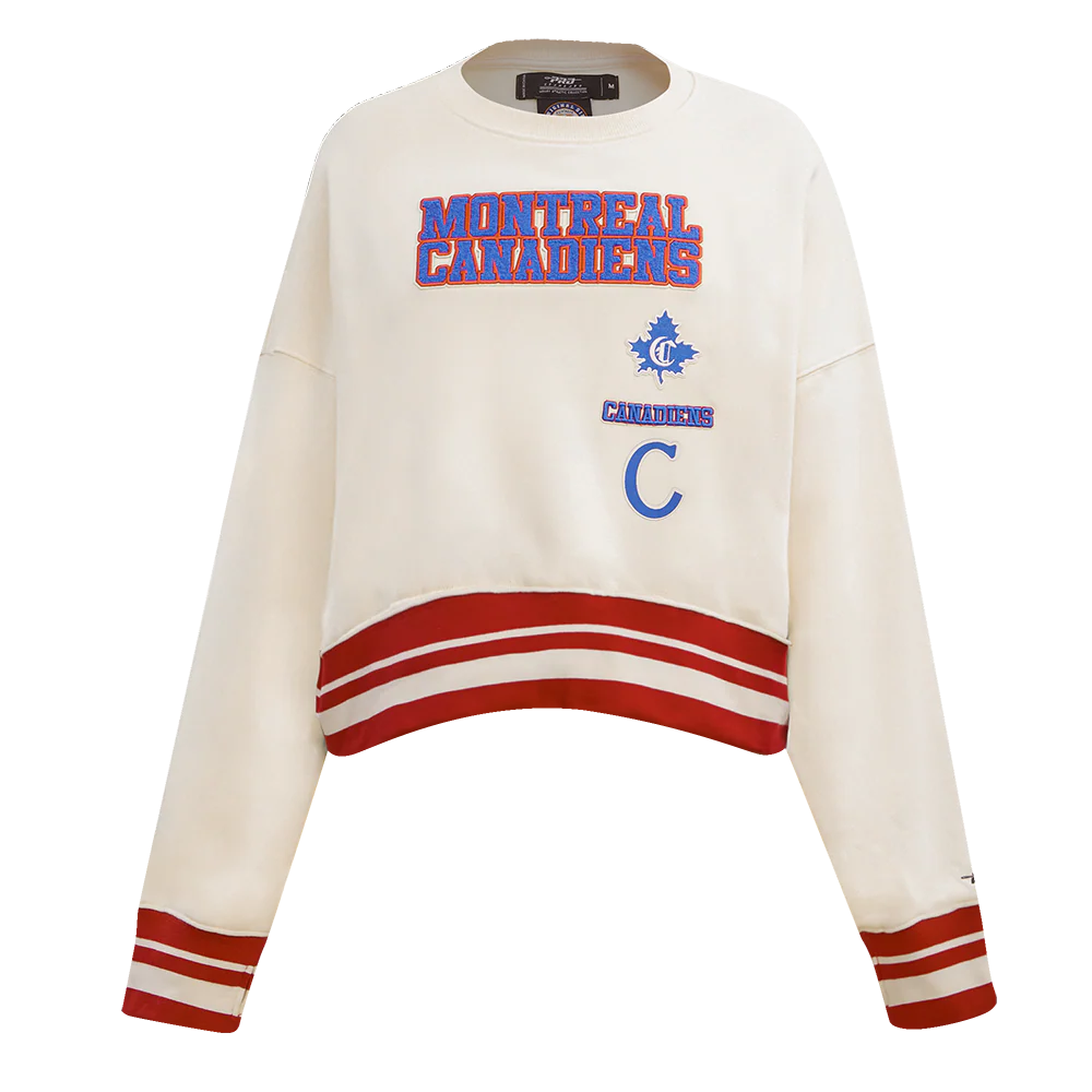 NHL MONTREAL CANADIENS RETRO CLASSIC WOMEN'S RIB CREWNECK