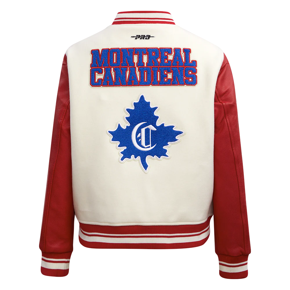 NHL MONTREAL CANADIENS RETRO CLASSIC WOMEN'S RIB WOOL VARSITY JACKET