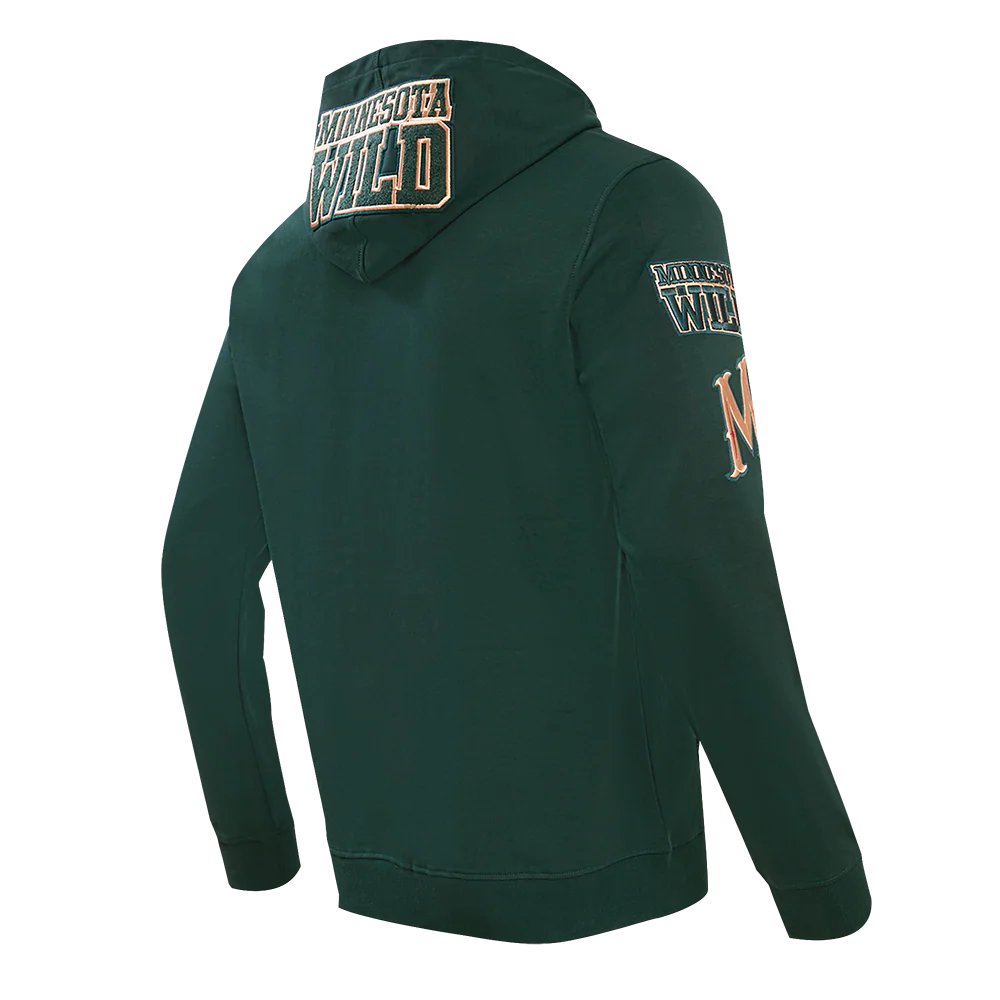 NHL MINNESOTA WILD CLASSIC CHENILLE MEN'S PULLOVER HOODIE