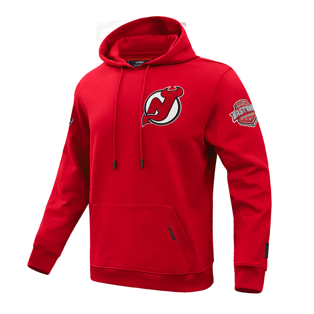NHL NEW JERSEY DEVILS CLASSIC CHENILLE MEN'S PULLOVER HOODIE