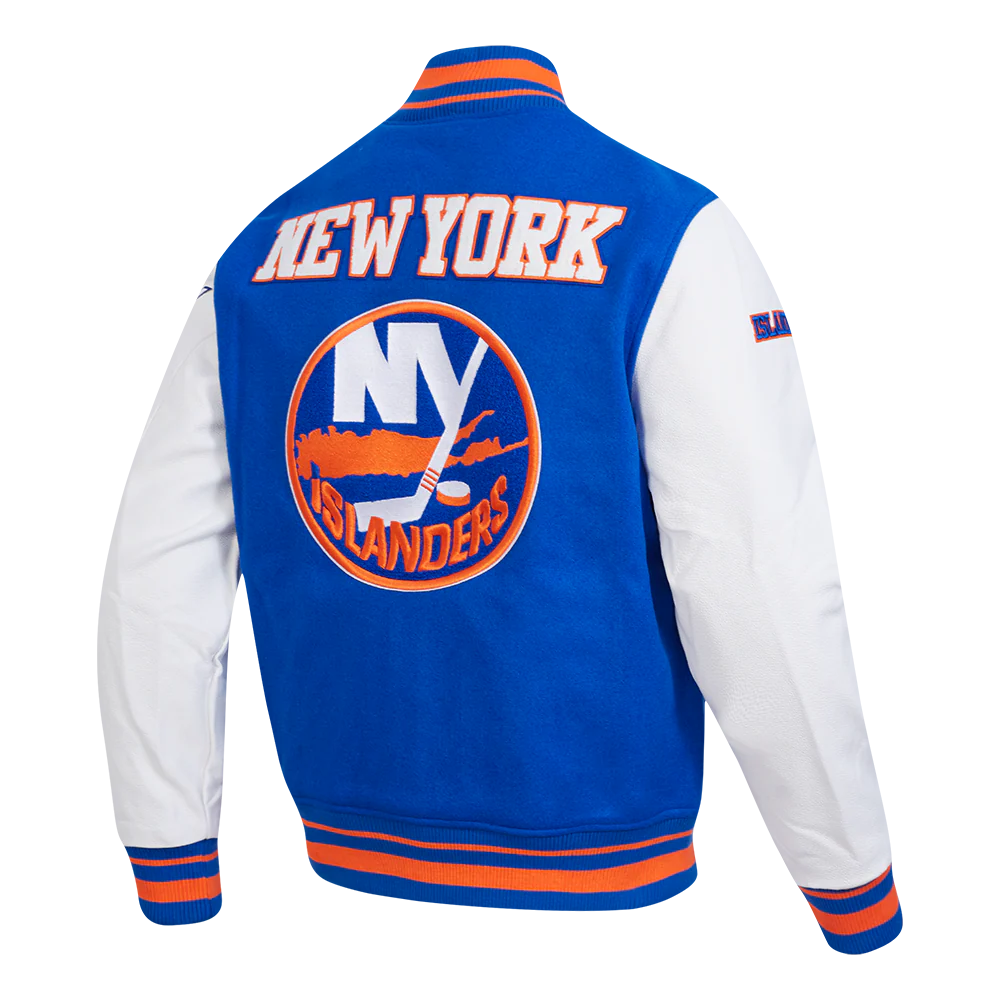 NHL NEW YORK ISLANDERS RETRO CLASSIC MEN'S RIB WOOL VARSITY JA