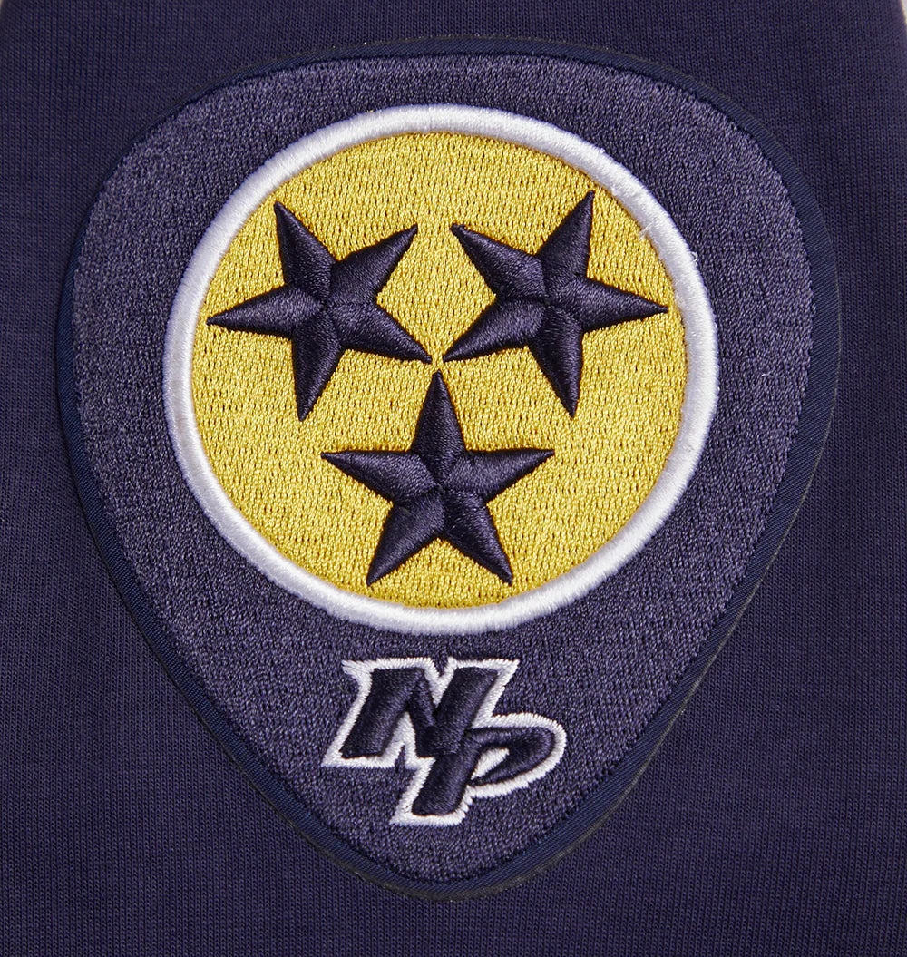 NHL NASHVILLE PREDATORS CLASSIC CHENILLE MEN'S FULL ZIP PULLOVER HOODIE