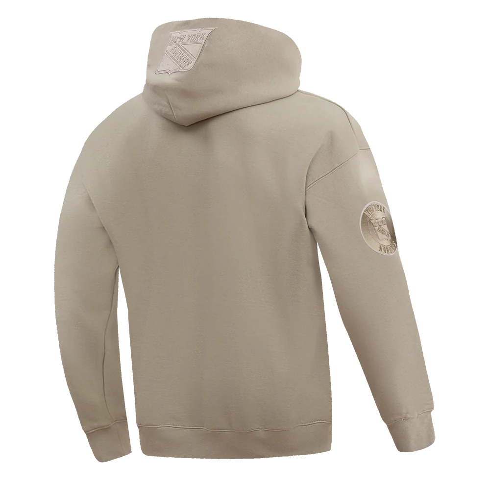 NHL NEW YORK RANGERS NEUTRAL DROP SHOULDER FLEECE PULLOVER HOODIE