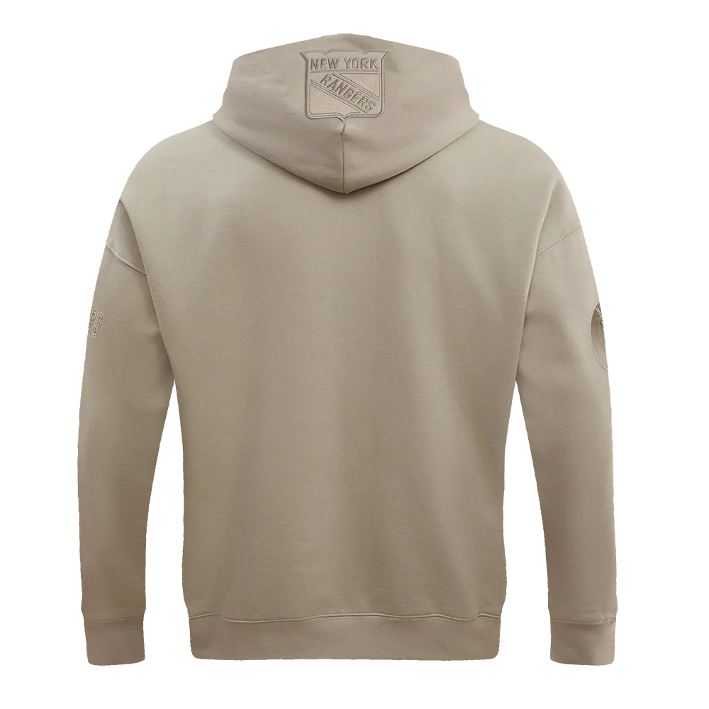 NHL NEW YORK RANGERS NEUTRAL DROP SHOULDER FLEECE PULLOVER HOODIE