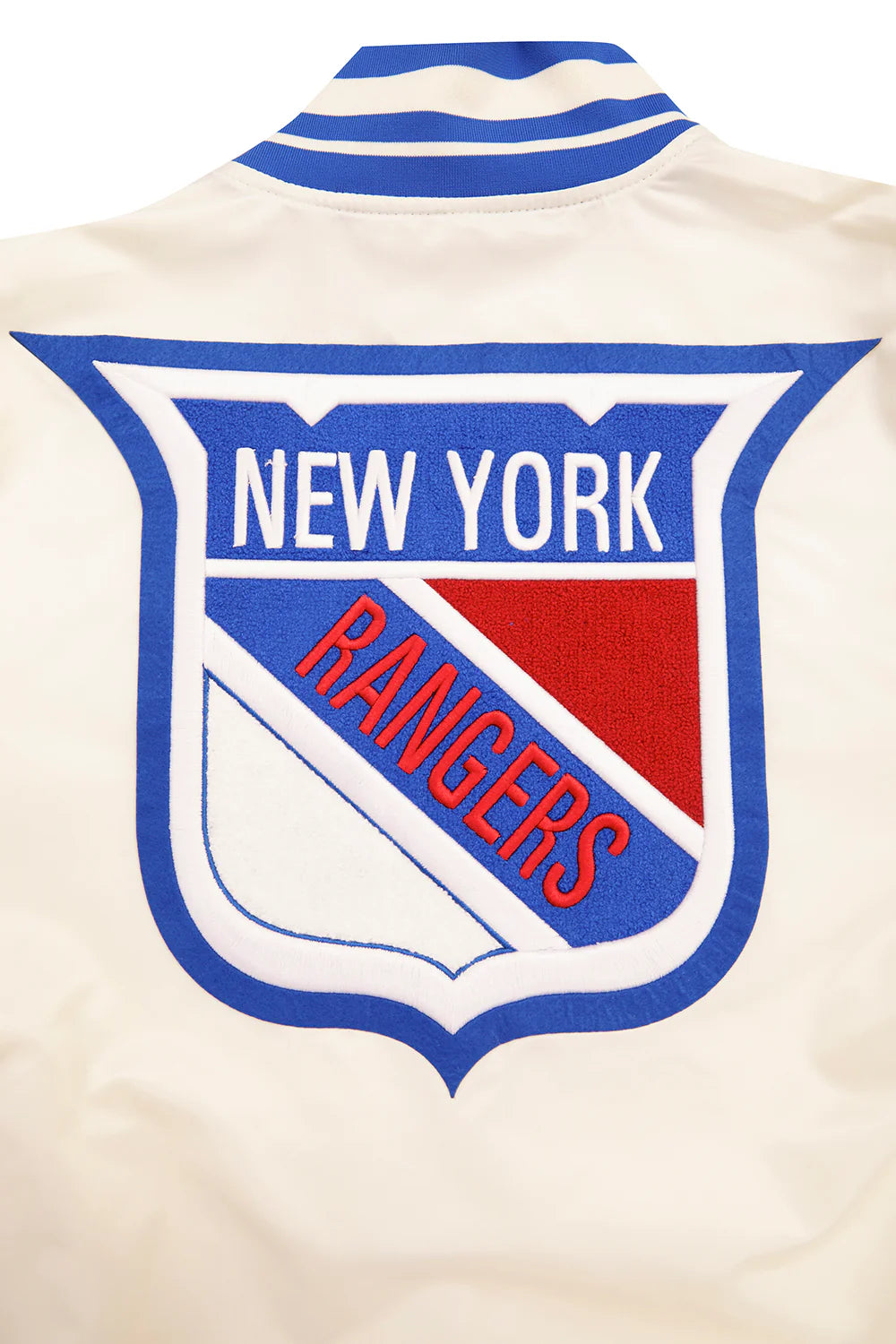 NHL NEW YORK RANGERS RETRO CLASSIC MEN'S RIB SATIN JACKET