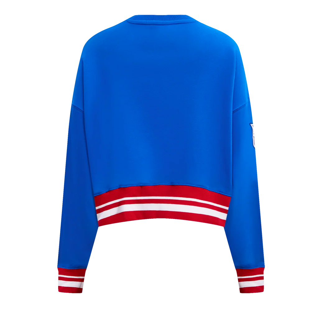 NHL NEW YORK RANGERS RETRO CLASSIC WOMEN'S RIB CREWNECK