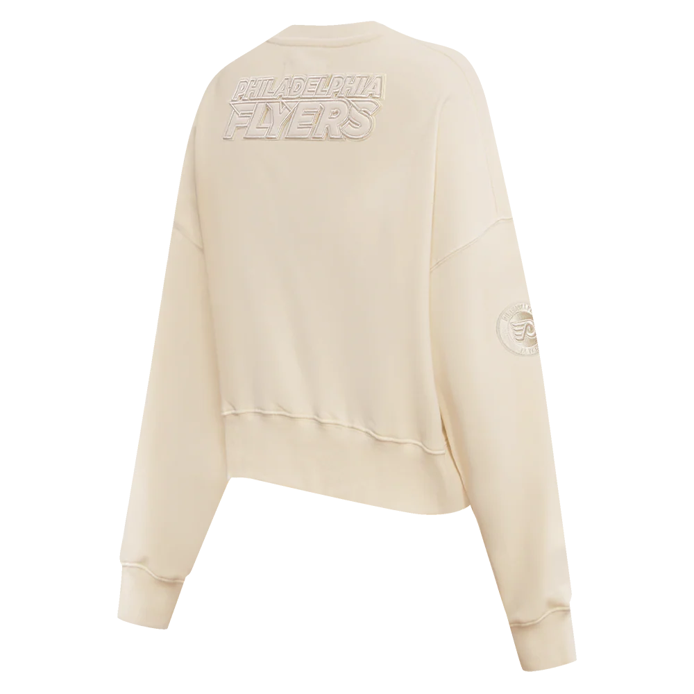 NHL PHILADELPHIA FLYERS NEUTRAL WOMEN'S CREWNECK