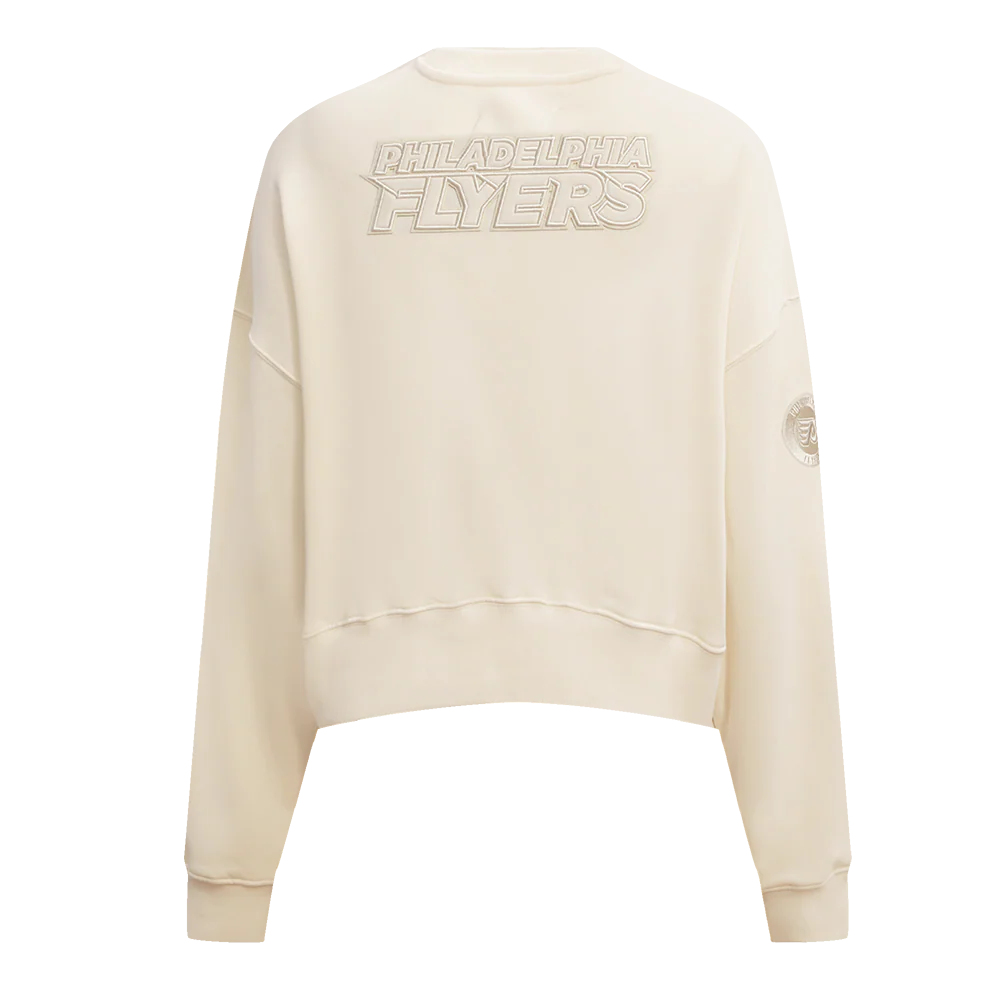 NHL PHILADELPHIA FLYERS NEUTRAL WOMEN'S CREWNECK