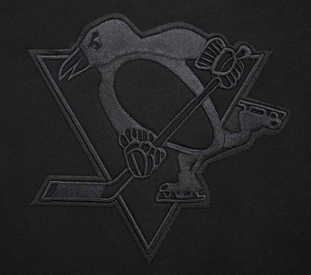 NHL PITTSBURGH PENGUINS NEUTRAL DROP SHOULDER FLEECE CREWNECK