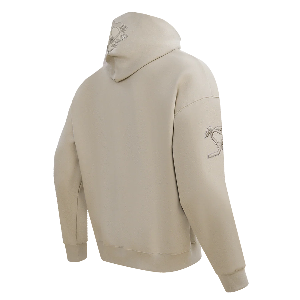 NHL PITTSBURGH PENGUINS NEUTRAL DROP SHOULDER FLEECE PULLOVER HOODIE