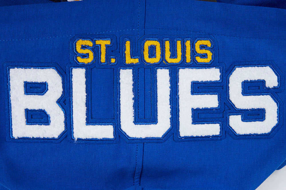 NHL ST. LOUIS BLUES CLASSIC CHENILLE MEN'S PULLOVER HOODIE