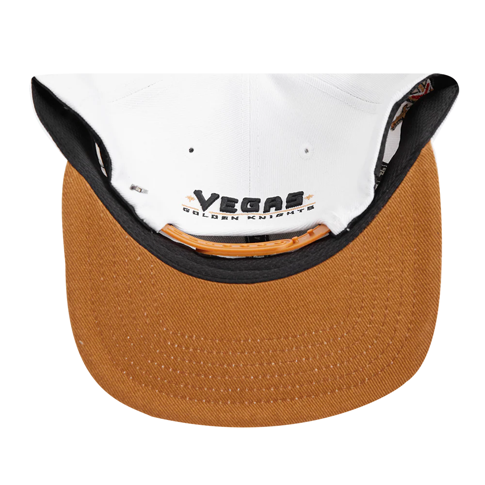 NHL VEGAS GOLDEN KNIGHTS OLD ENGLISH UNISEX 6 PANEL SNAPBACK HAT