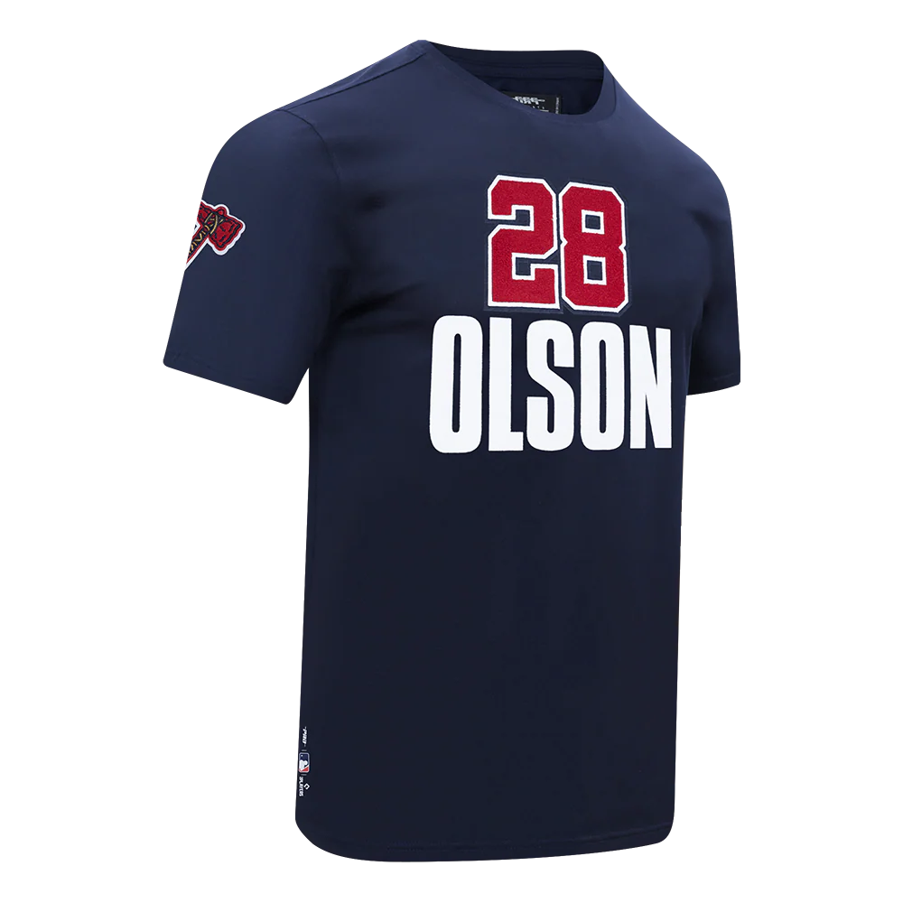 MLB ATLANTA BRAVES MATT OLSON #28 CLASSIC MEN'S SINGLE JERSEY TOP