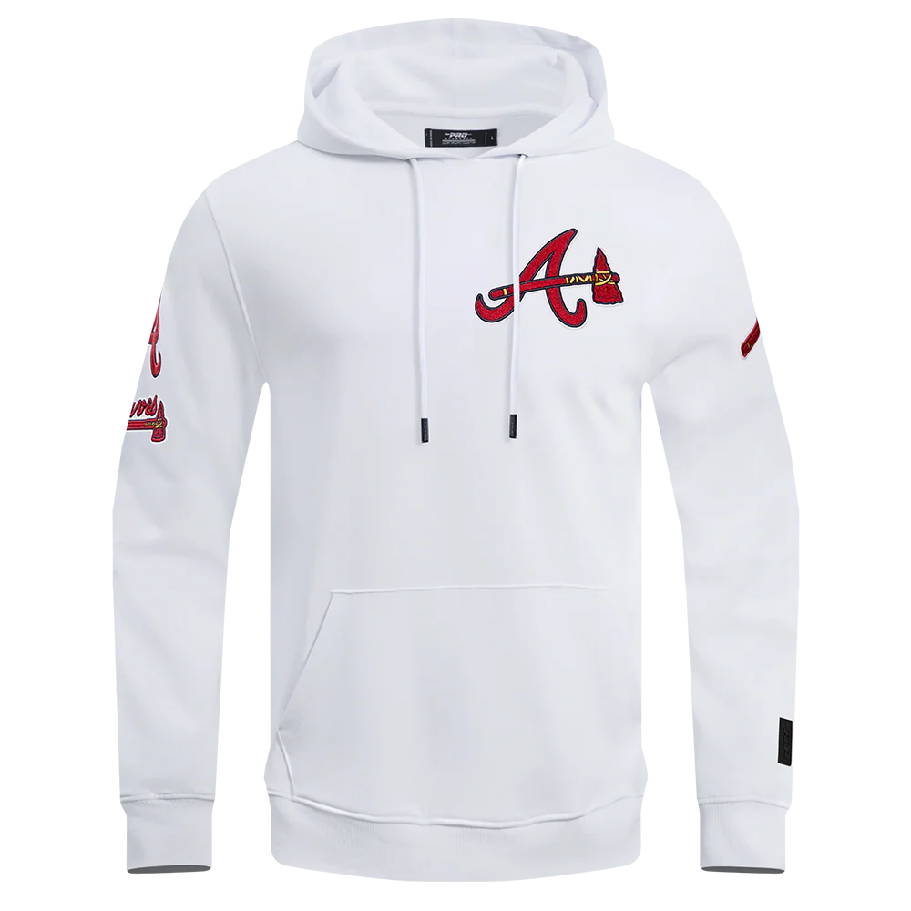 MLB ATLANTA BRAVES CLASSIC CHENILLE MEN'S PULLOVER HOODIE