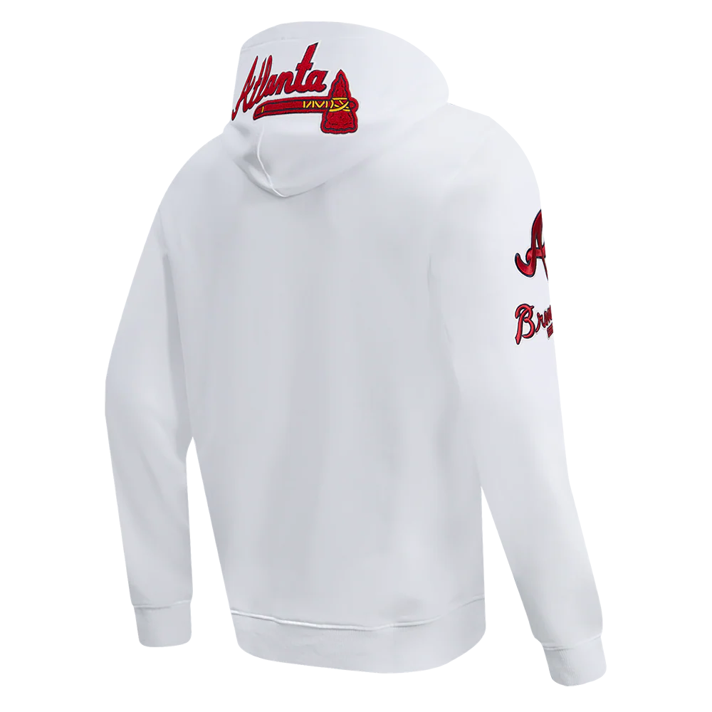 MLB ATLANTA BRAVES CLASSIC CHENILLE MEN'S PULLOVER HOODIE