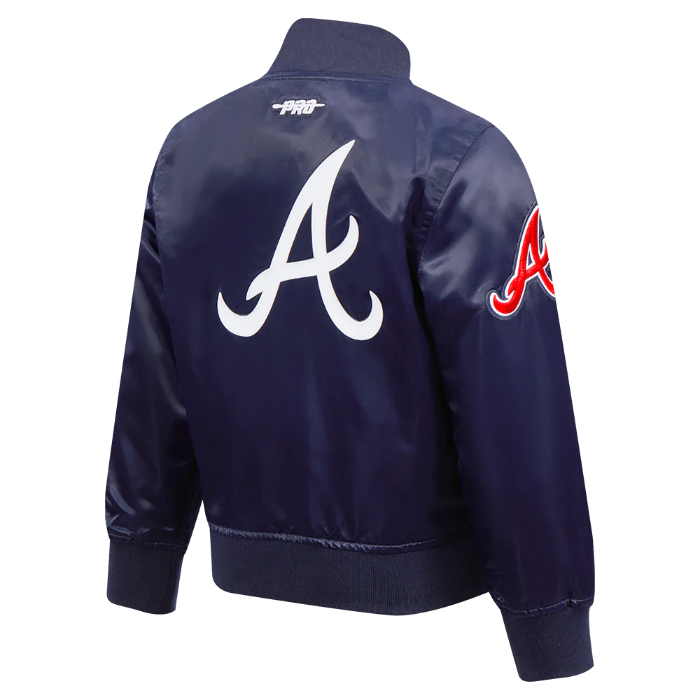 MLB ATLANTA BRAVES CLASSIC TODDLER BOYS SATIN JACKET