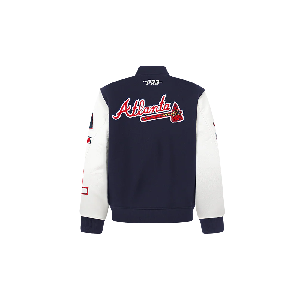 MLB ATLANTA BRAVES CLASSIC TODDLER BOYS WOOL VARSITY JACKET
