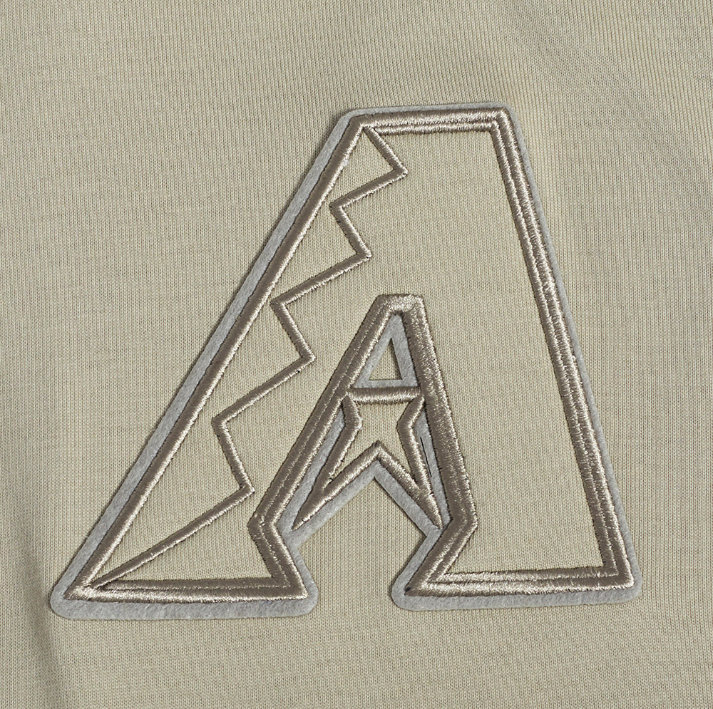 MLB ARIZONA DIAMONDBACKS NEUTRAL MEN'S COTTON JERSEY SHORT SLEEVE PULLOVER HOODIE