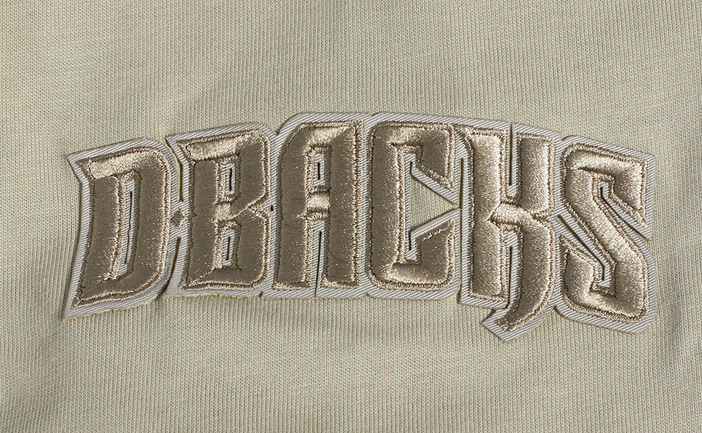 MLB ARIZONA DIAMONDBACKS NEUTRAL MEN'S COTTON JERSEY SHORT SLEEVE PULLOVER HOODIE