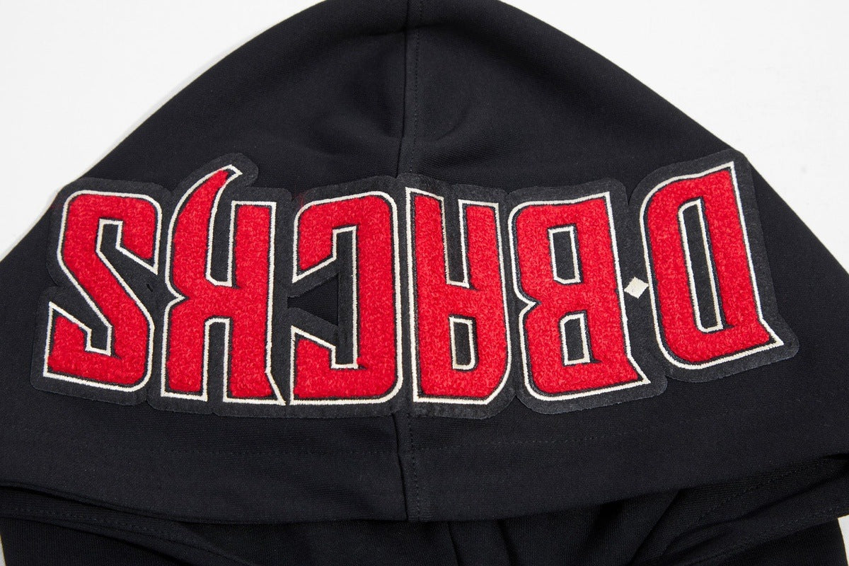 MLB ARIZONA DIAMONDBACKS CLASSIC CHENILLE MEN'S FULL ZIP PULLOVER HOODIE