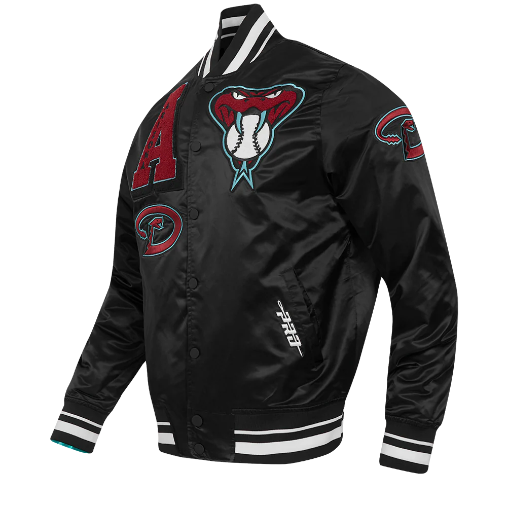 MLB ARIZONA DIAMONDBACKS MASHUP MEN'S RIB SATIN JACKET