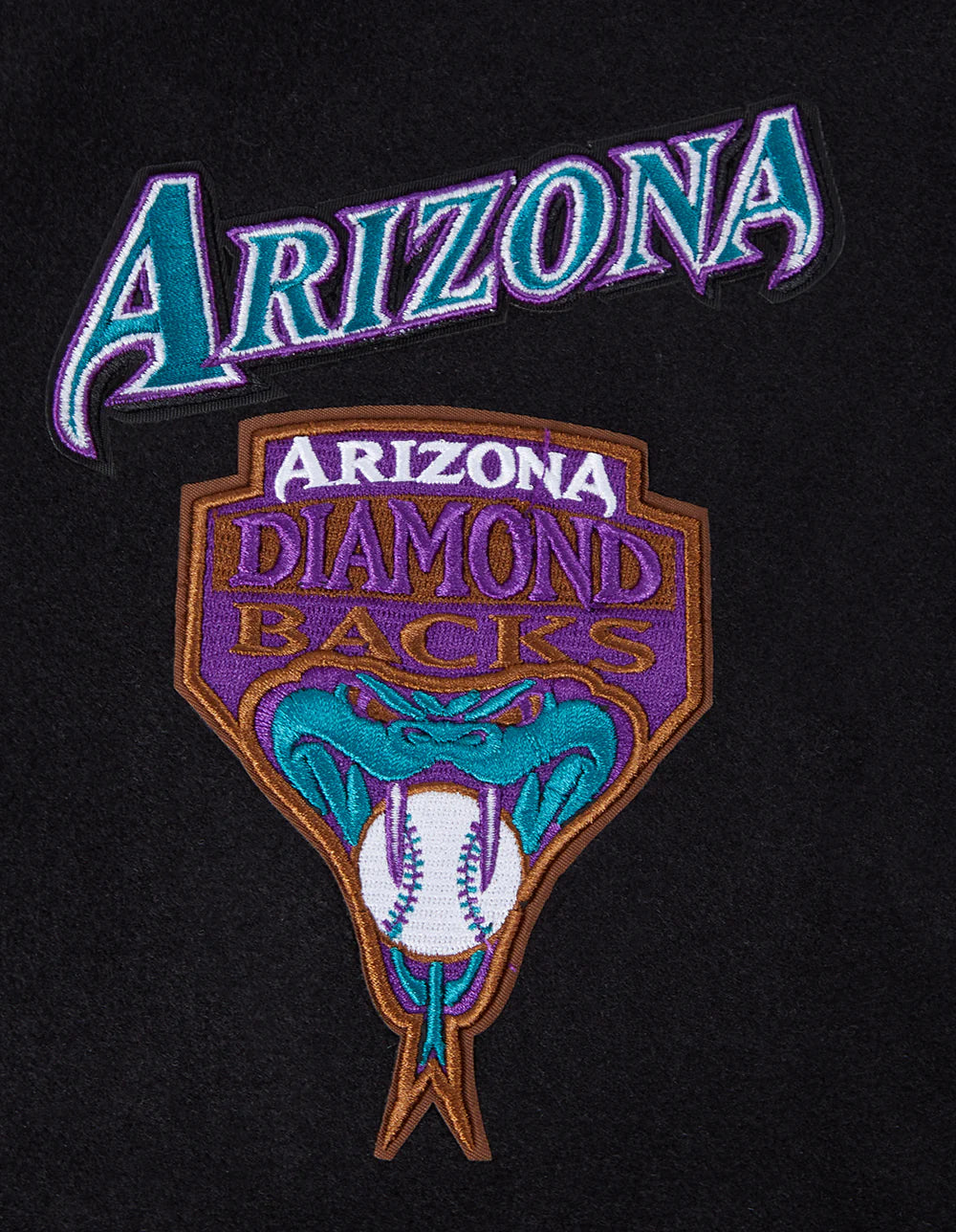 MLB ARIZONA DIAMONDBACKS RETRO CLASSIC MEN'S RIP WOOL VARSITY JACKET