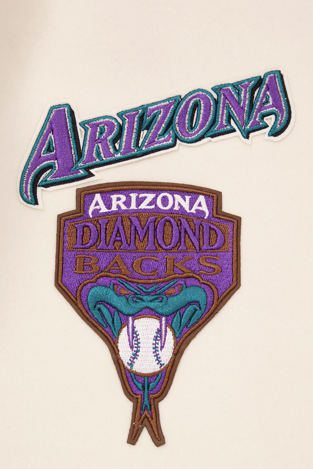 MLB ARIZONA DIAMONDBACKS RETRO CLASSIC MEN'S RIP WOOL VARSITY JACKET