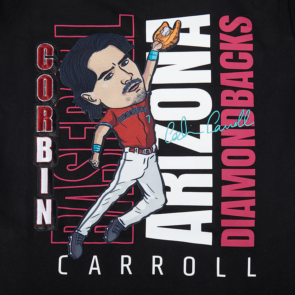 MLB ARIZONA DIAMONDBACKS CORBIN CARROLL #7 REMIX AVATAR LITTLE BOYS SHORT SLEEVE TOP
