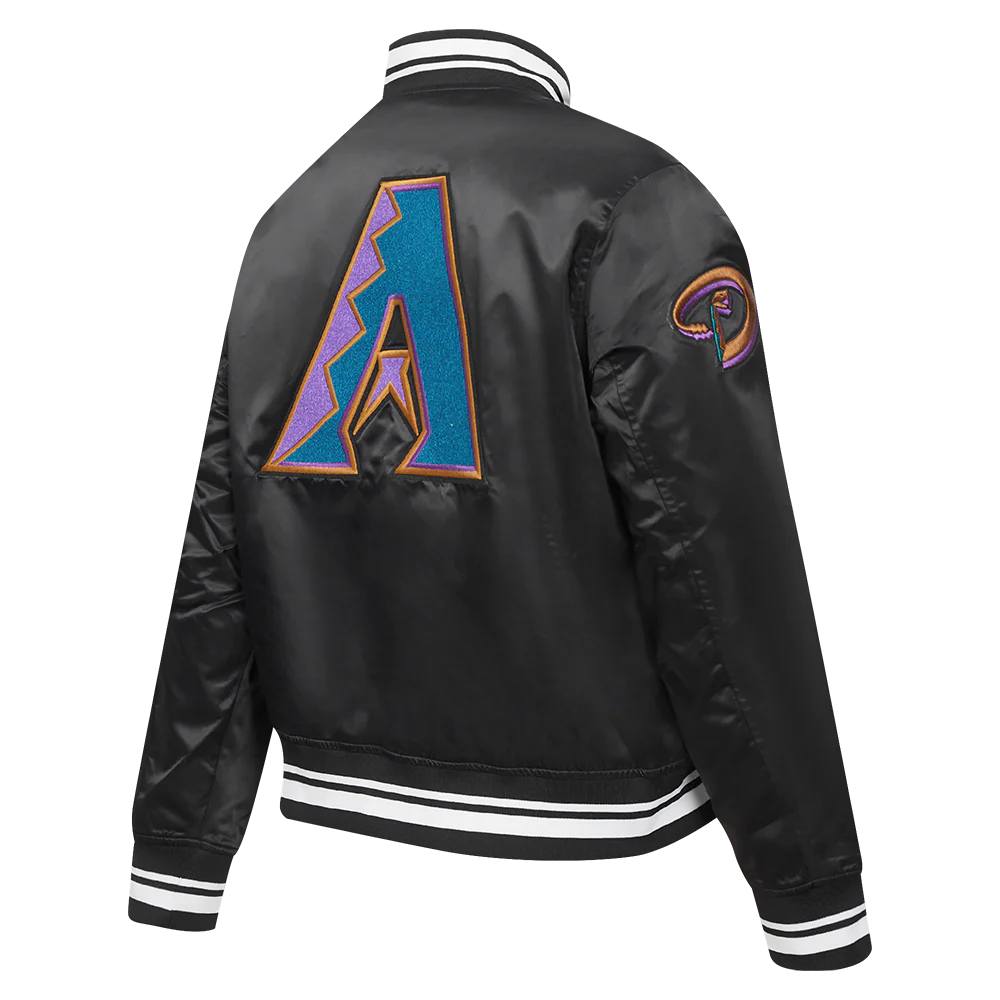 MLB ARIZONA DIAMONDBACKS RETRO CLASSIC WOMEN'S RIB SATIN JACKET