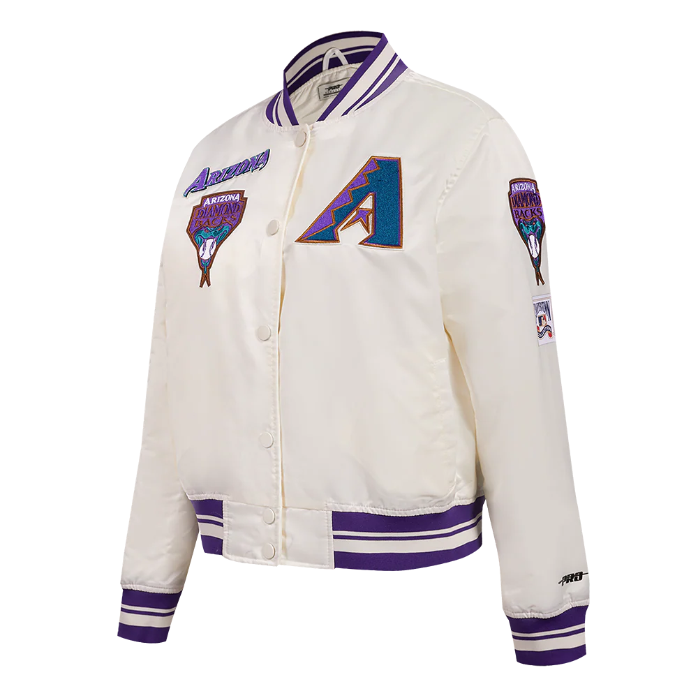 MLB ARIZONA DIAMONDBACKS RETRO CLASSIC WOMEN'S RIB SATIN JACKET